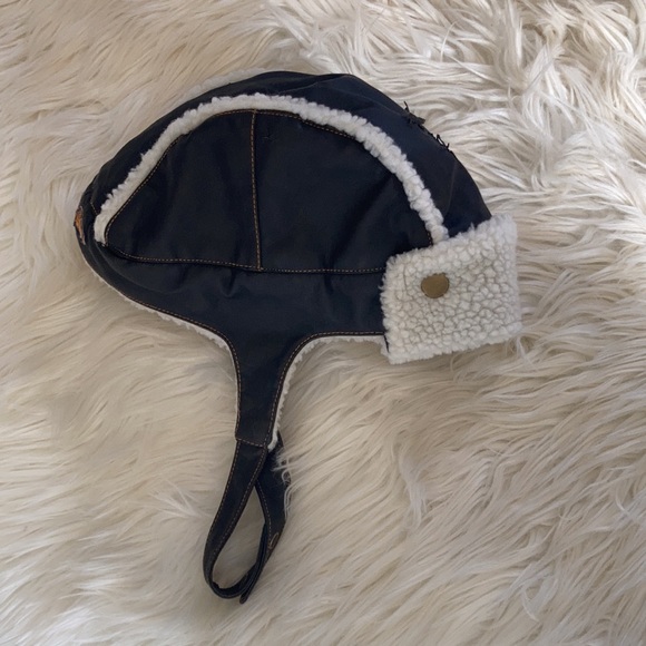 Kids on king Le top brown cream first flight airplane aviator cap hat winter hat - Picture 3 of 17